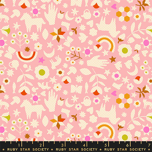 PREORDER Catnap Little Luck in Rosebud RS4131 13 - Ruby Star Society Sold by the Half Yard
